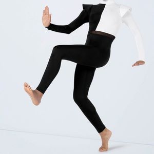 Weissman Black and White Unitard Child XLarge